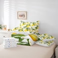 thumbnail image 5 of Manfei Lemon Bedding Comforter Set 7 Pieces,Cute Fruit Queen Bedding Sets,Yellow Green White Queen Sheet Sets,Super Cozy Room Decor Reversible, 5 of 7