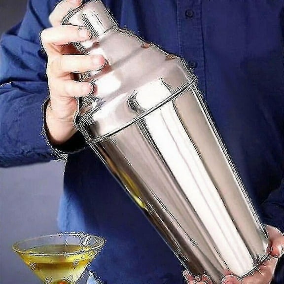 1.8l Big Stainless Steel Cocktail Boston Bar Shaker: 3 Piece Set|cocktail Shakers