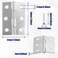 thumbnail image 2 of keepw 70pack/lot Non-deformable Stainless Steel Hinge For Wide Application In Various Furniture Silent, 2 of 6