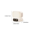 thumbnail image 3 of Reloj Despertador Digital, Altavoz Recargable Bluetooth con Luz Nocturna Y Pantalla de Temperatura, 11x10x6cm / 4.33x3.94x2.36In Rosas Dimming sin Pasos, 3 of 8