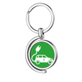 thumbnail image 1 of Enchufe de energía del rayo vehículos proteger ambiente Rotating keychain Metal Keyring Holder, 1 of 2