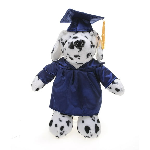 Made by Aliens Personalized Dalmatian Stuffed Animal Plush Toy – Perfect Gift for Graduation Name or Your School Logo on Gown, Best for Any Grad School Kids 12 Inches