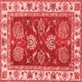thumbnail image 1 of Ahgly Company Indoor Square Oriental Red Traditional Area Rugs, 5' Square, 1 of 4