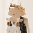 thumbnail image 3 of 5Pcs Cloth Hanger Non-slip Space Saving Wooden Fox Shaped Baby Hanger Rack for Wardrobe, 3 of 7
