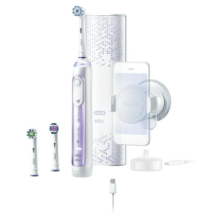 Oral-B 9600 Electric Toothbrush, 3 Brush Heads, Powered by Braun, Orchid