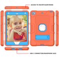 thumbnail image 4 of iPad mini 5 Case/iPad mini 4 Case with Screen Protector, Dteck Full Body Protection Rugged Shockproof Case Kickstand Hybrid Cover for iPad mini 5/4 7.9-inch, Orange, 4 of 6