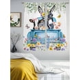 thumbnail image 3 of Animals Flowers Sheer Curtains 63 Inch Length 2 Panels Set Window Treatments, Weeping Spring Floral Elegant Pastoral Rod Pocket Semi Curtains for Living Room/Bedroom/Kitchen Décor, 104"W x 63"L, 3 of 7