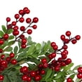 thumbnail image 4 of Northlight Red Berries and Two Tone Leaves Artificial Christmas Wreath - 20" -Unllit, 4 of 4