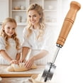 thumbnail image 5 of 1Pcs Bread Lame Dough Scoring Tool with 5 Blades & Leather Cover, Wooden Handle Bread Scorer for Artisan Sourdough Baking, 18.5cm/7.28in, 5 of 9