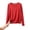 Wine, variant on QSAWXQZ Women's Modal Printed Pajama Top Crew Neck Polka Dots Long Sleeves Reffle Hem Relaxed Sleep Tee Lounge Top for Summer 4XL