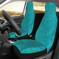 thumbnail image 3 of Haiem Blue Green Glitter Printed Car Seat Covers Set of 2, Universal Fit Car Seat Covers,Protective Seat Covers,Comfortable Car Seat Covers, Easy Installation Seat Covers, Vehicle Seat Covers, 3 of 9
