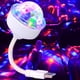thumbnail image 2 of Bewildely 2 piezas de luz de discoteca USB, bola giratoria, impresionante espectáculo de luces, materiales de primera calidad, hermoso efecto Iluminación y accesorios, 2 of 6