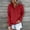 Red, variant on Babysbule Womens Fall Hoodies Sweatshirts Button Collar Drawstring Hooded Pullover Casual Long Sleeve Kangaroo Pocket