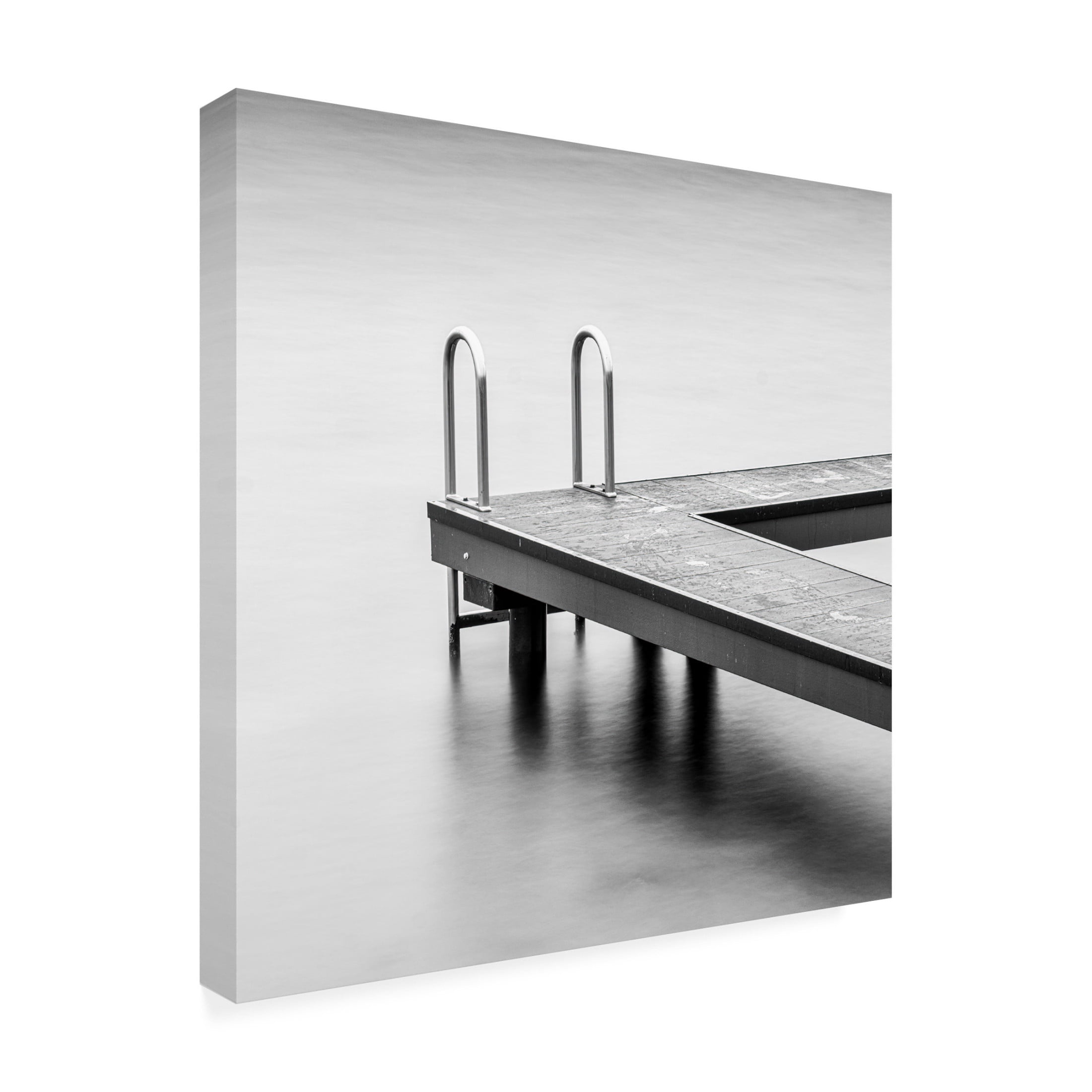 Trademark Fine Art Fred Louwen A jetty in a lake Canvas Wall Art