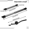thumbnail image 2 of Base de Laveuse avec Frein, Support Mobile Réglable pour Réfrigérateur 18,3 Pouces-28,3 Pouces, Base à Roulettes pour Meubles avec 24 Roues, Support Télescopique pour Sécheuse en Acier Inoxydable, 2 of 6