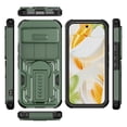 thumbnail image 2 of Rugged Phone Case for Google Pixel 11 / 11 Pro, Military Grade Shockproof Cover with Sliding Camera Lens Protector, 2-Way Kickstand, Anti-Slip, Heavy Duty Full-Body Drop Protection ﻿,Green, 2 of 8