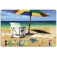 thumbnail image 1 of Letrero de aluminio vintage retro de metal "Vida playera" con sombrilla y vista al mar, ideal para decoración de pared de casa, bar, club, cocina, restaurante. Tamaño: 40,6 x 30,5 cm., 1 of 4