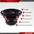 thumbnail image 2 of Subwoofer para Auto DS18 EXL-X12.2D 12" 2500W Máx Doble Bobina, 2 of 6