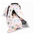 thumbnail image 4 of Baby Car Seat Cover, Minky Warm Winter Car Seat Covers for Babies, Peekaboo Opening Infant Car Seat Cover, Nursing Cover Carseat Canopy, 4 of 5