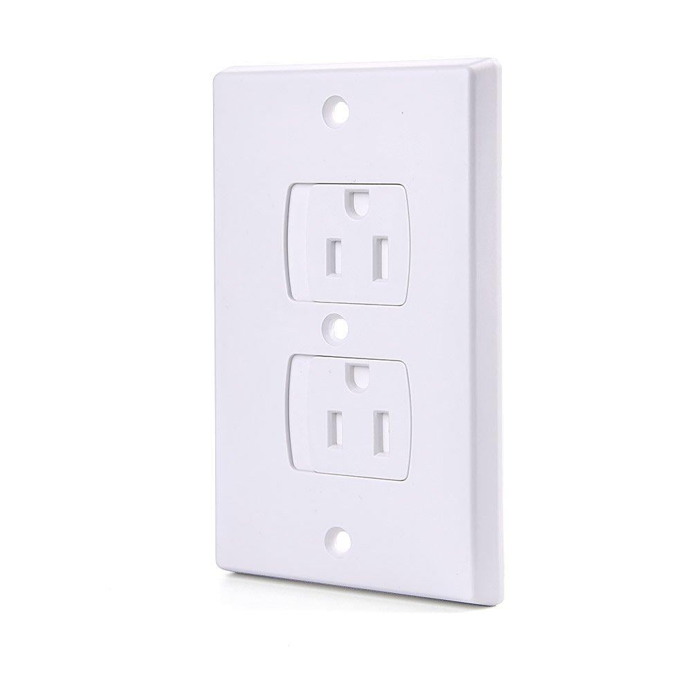 Baby Safety SelfClosing Electrical Electrical Plug Outlet Covers LED