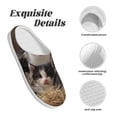 thumbnail image 5 of Goofa Cat Family Print Womens Mens Cotton Lightweight House Slippers , Washable Home Slippers,Indoor Comfy Bedroom Cozy Slippers-46/47, 5 of 7