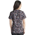 thumbnail image 5 of Cherokee Prints Scrubs Top For Women V-Neck Print CK662, 5 of 5