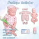 thumbnail image 3 of Muñeca renacida de silicona YaluoQian, reducción realista de 1:1, 3 of 6