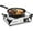 Silver, variant on Techwood Portable Electric Cooktop Burner, 1500W, Compact, Non-slip, Stainless, Black
