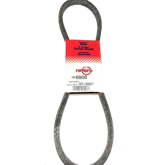 6906 Rotary Belt (5/8"X35-1/4) Compatible With MTD: 742-0241A, 754-0241, 754-0241A, 754-04057, 954-0241, 954-0241A, 954-04057, 954-05040