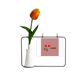 thumbnail image 1 of Tarjeta de jarrón artificial de tulipanes Unbranded Amor Rojo, 1 of 3