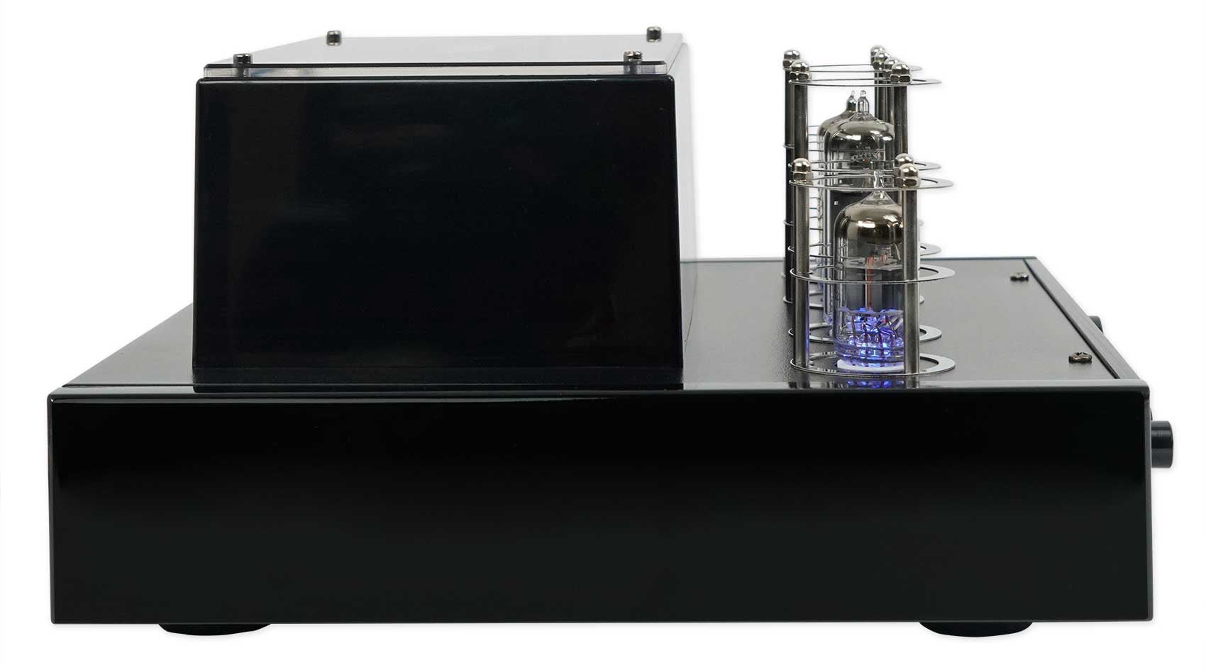 Rockville BluTube LED Tube Amplifier Amp+(2) 6.5" Bookshelf Home Speakers+Stands