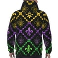 thumbnail image 6 of Bingfone Mardi Gra Geometric Men'S Drawstring Hoodie Long Sleeve Pocket Sweatshirts-Small, 6 of 9