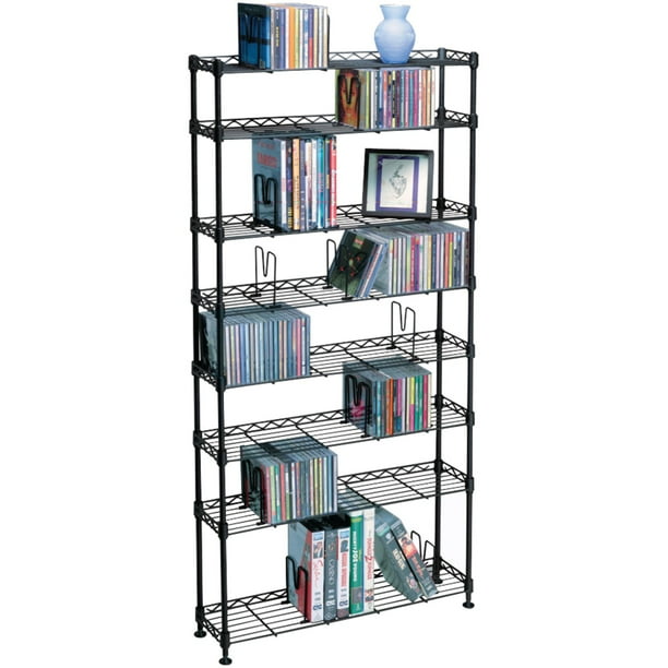 Atlantic 49" Maxsteel 8Tier Heavy Gauge Steel Multimedia Storage Shelf