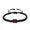 Black, variant on Lucky Red Black Concentric Knot Braided Bracelet Handmade Rope String Adjustment for Sister Daughter Parent Couple Lover