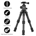 thumbnail image 2 of OBO T228 Mini Carbon Fiber Tripod + B300 Rotatable Panoramic Ball Head with Quick Release Plate 1/4 Inch Screw 3 Extendable Sections Max. Load 8KG for DSLR ILDC Camera Camcorders Action Cameras, 2 of 9