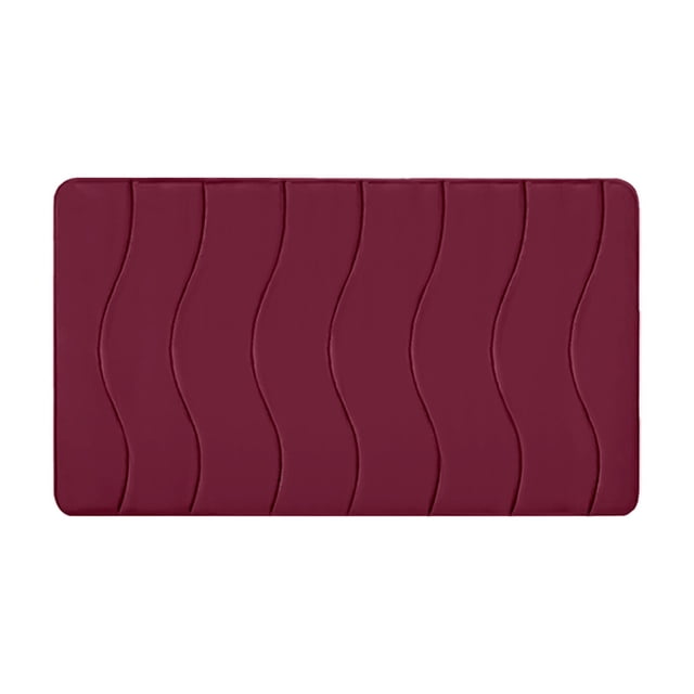Vwrxbz Bathroom Rug Non-Slip Wavy Pattern Bath Mat Soft Water Absorbent hine Washable Floor Mat 40x60cm