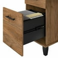 thumbnail image 5 of UrbanPro 3 Position Sit to Stand L Shaped Desk in Fresh Walnut - Engineered Wood, 5 of 7