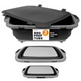 thumbnail image 1 of Set Prep Tub Drip EZ para barbacoa plegable con tabla de cortar, 3 unidades, color negro, 1 of 7