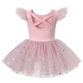thumbnail image 4 of WAYUTE Girls Dresses Star Mesh Ballet Dress with Sleeveless Flutter Design for Dance Performance and Party Casual Outdoor, 4 of 7