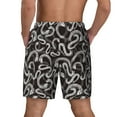 thumbnail image 4 of Daiia Hand Drawn Snake Mens Swim Trunks Swim Shorts Quick Dry Swim Shorts with Mesh Lining Pockets-XX-Large, 4 of 9