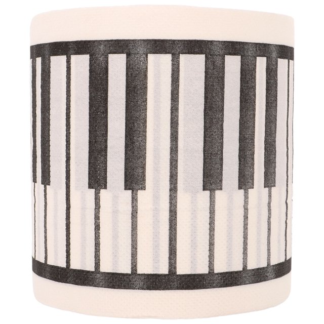 OULII 1 Roll Piano Tissue Roll Decor Beige Paper Functional Bathroom Tissue