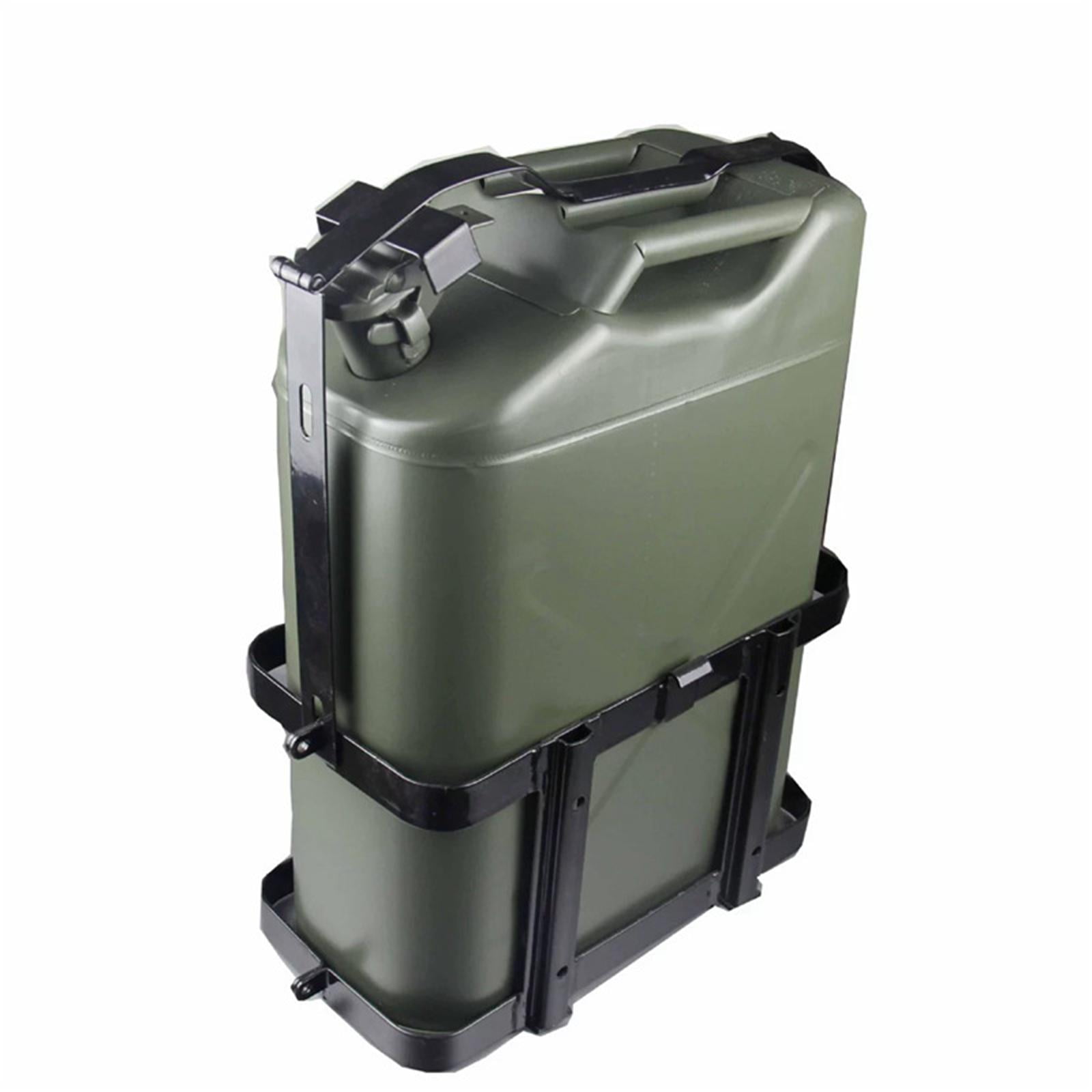 Wzmzjy Jerry Gas Can Holder Fuel Tank Holder for 5 Gal Black Spare Parts Replaces Metal