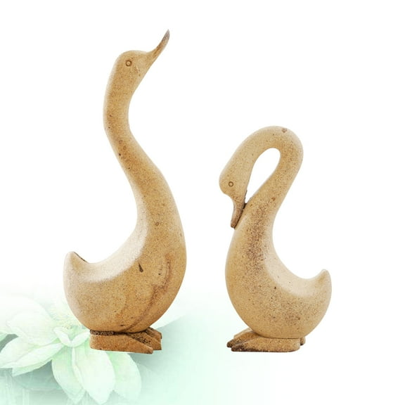 GOOHOCHY  Goose Figurine Animal Ornaments Shape Design DIY Decoration Child
