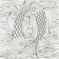 thumbnail image 2 of Varacek, Pam 12x12 White Modern Wood Framed Museum Art Print Titled - Fish Ying And Yang, 2 of 4