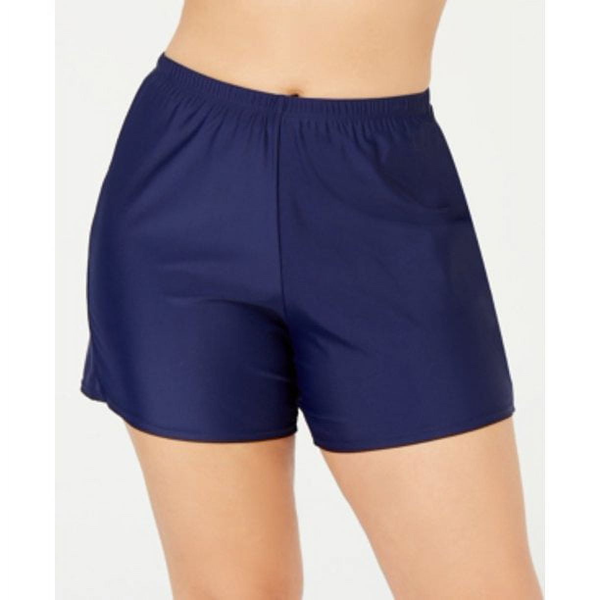 Island Escape Women's Swim Shorts Swimsuit Blue Size 16W