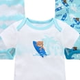 thumbnail image 3 of YEPGAR Newborn Infant Bodysuits Short Sleeve Summer Soft Cotton Cotton Newborn Onesies Infant Clothes Boys Blank Baby Onesies for 0-12 Months (Light Blue, 0-3 Months), 3 of 3