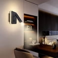 thumbnail image 5 of Aplique de pared LED negro para cama con pared Interior, foco ajustable, lámpara de lectura, lámpara de pared de aluminio para pasillo, dormitorio, escaleras, 5 of 5