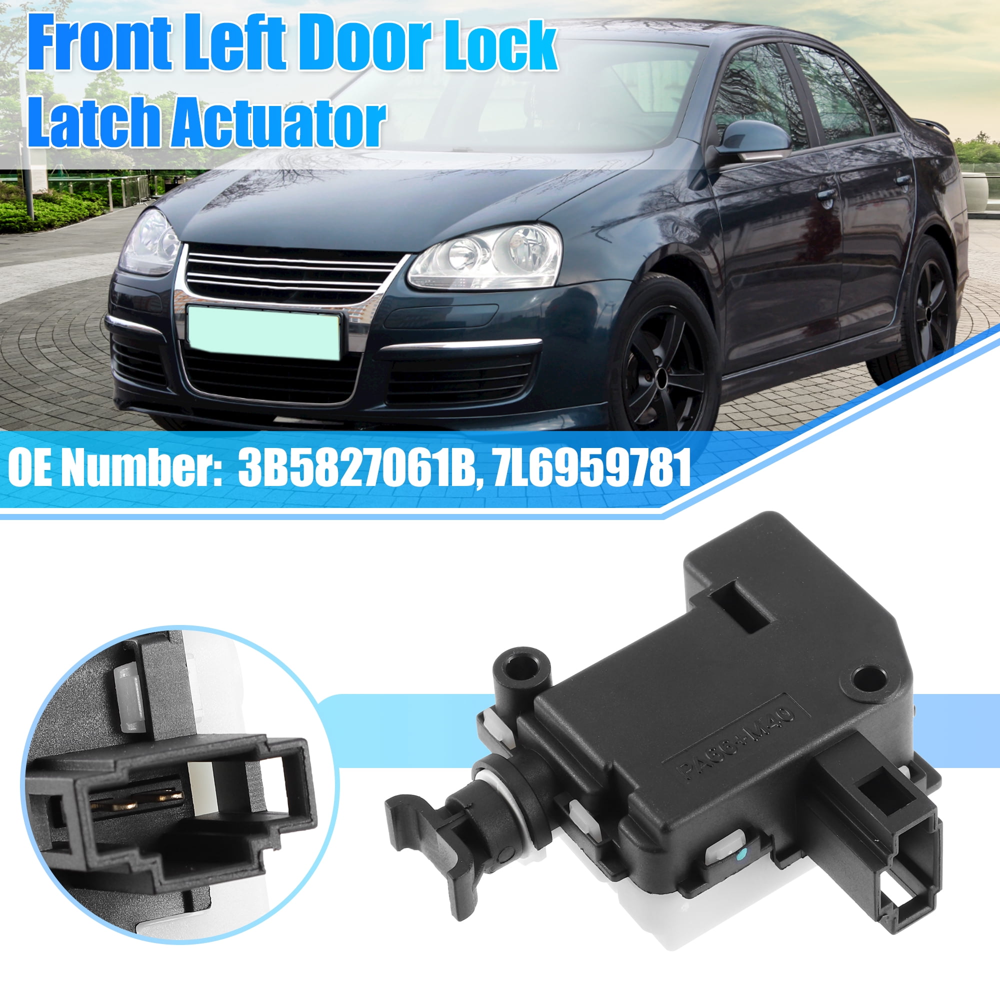 Tailgate Door Lock Actuator Motor For Volkswagen Jetta, Beetle, Cabrio 1998-2010 - Replaces 3B5827061B, 3B0959781C & Others
