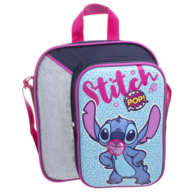 Lonchera Infantil Ruz Stitch Niña 3D Metalico Poliéster