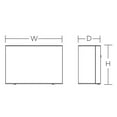 thumbnail image 3 of AFX Dakota 1-light ADA Black LED Outdoor Sconce, Frosted White Glass Shade, 3 of 3